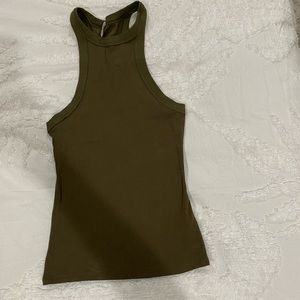 Free people green tank top size S